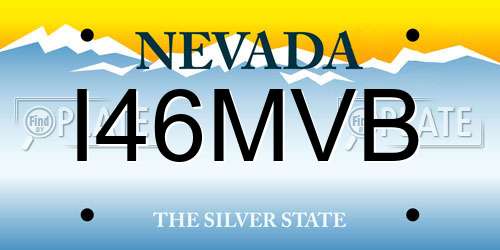 I46MVB Nevada License Plate