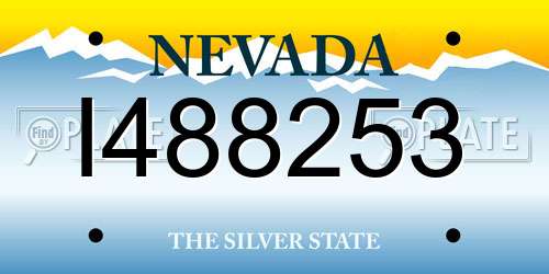 I488253 Nevada License Plate