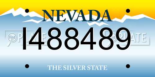 I488489 Nevada License Plate