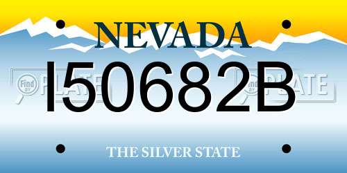 I50682B Nevada License Plate