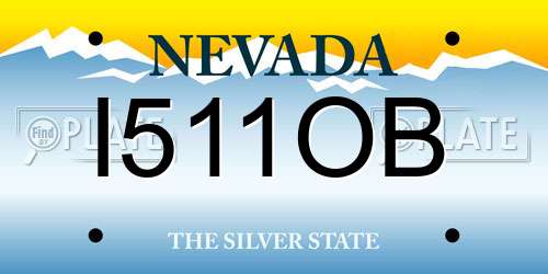 I511OB Nevada License Plate