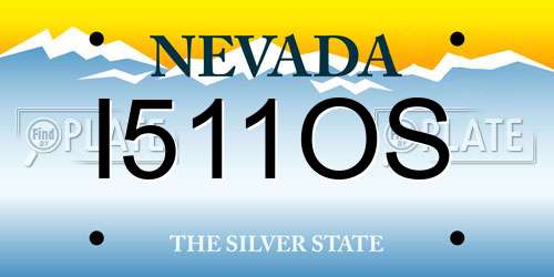 I511OS Nevada License Plate