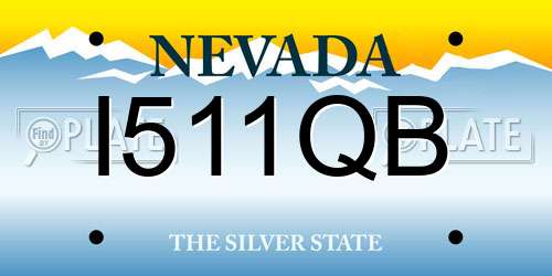 I511QB Nevada License Plate