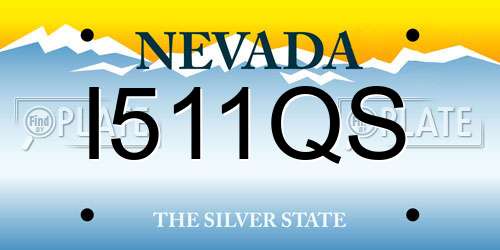 I511QS Nevada License Plate