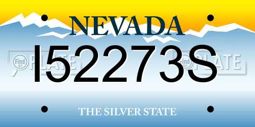 I52273S Nevada License Plate