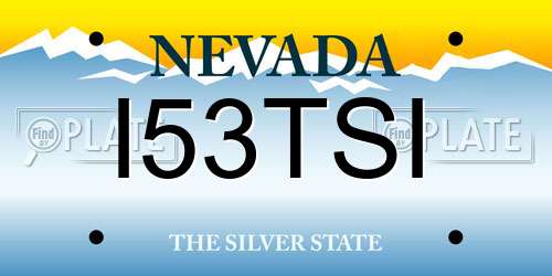 I53TSI Nevada License Plate