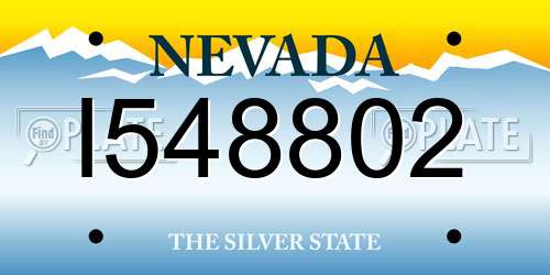 I548802 Nevada License Plate