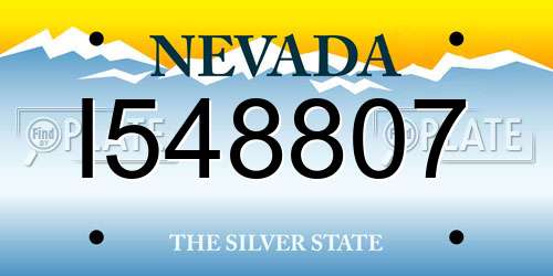 I548807 Nevada License Plate