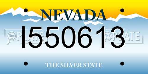 I550613 Nevada License Plate