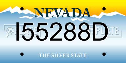 I55288D Nevada License Plate