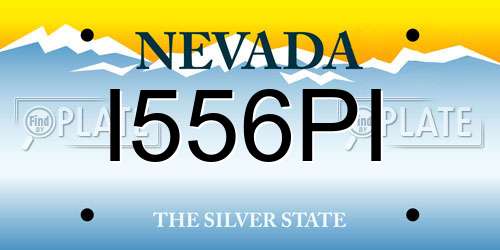 I556PI Nevada License Plate