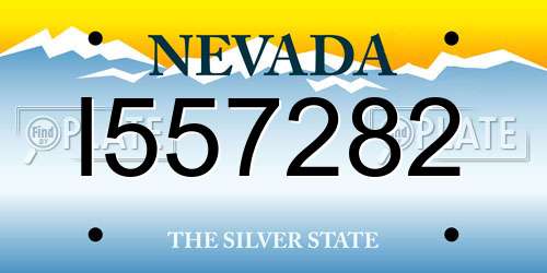 I557282 Nevada License Plate