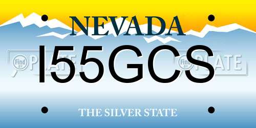 I55GCS Nevada License Plate