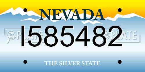 I585482 Nevada License Plate
