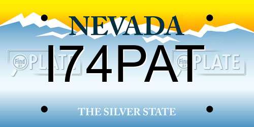 I74PAT Nevada License Plate