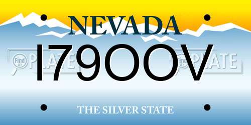 I79OOV Nevada License Plate
