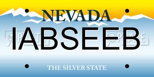 IABSEEB Nevada License Plate