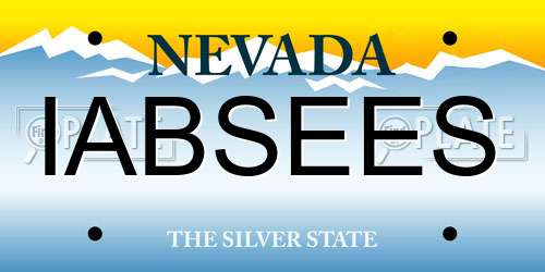 IABSEES Nevada License Plate