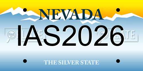IAS2026 Nevada License Plate
