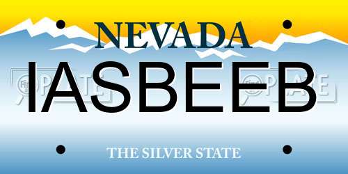 IASBEEB Nevada License Plate