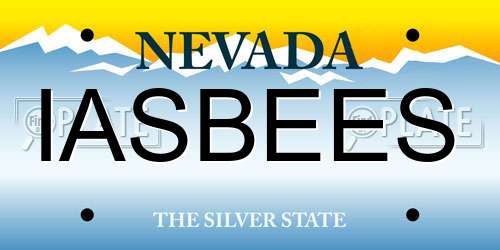 IASBEES Nevada License Plate
