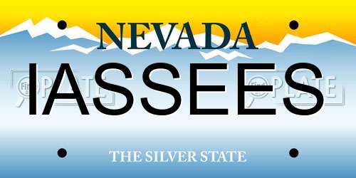 IASSEES Nevada License Plate