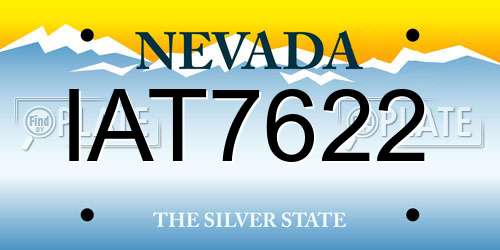IAT7622 Nevada License Plate
