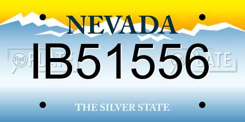 IB51556 Nevada License Plate