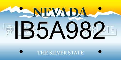 IB5A982 Nevada License Plate