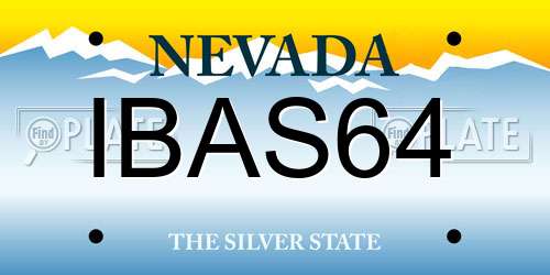 IBAS64 Nevada License Plate