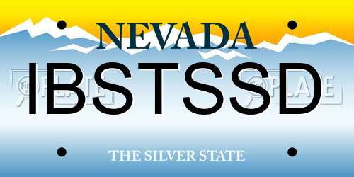 IBSTSSD Nevada License Plate