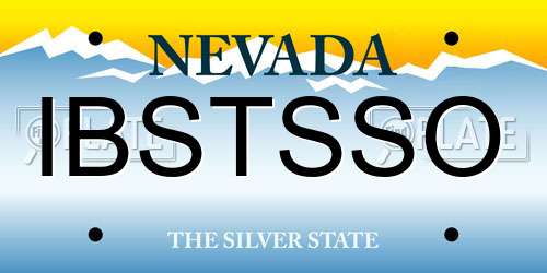 IBSTSSO Nevada License Plate