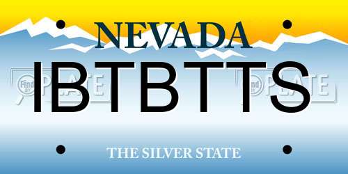 IBTBTTS Nevada License Plate