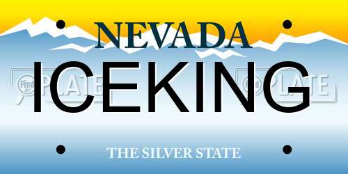 ICEKING Nevada License Plate