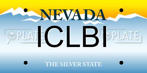 ICLBI Nevada License Plate