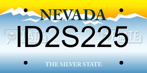 ID2S225 Nevada License Plate