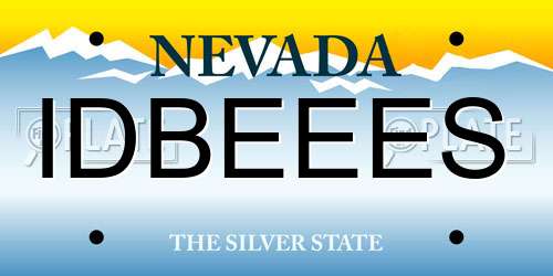 IDBEEES Nevada License Plate