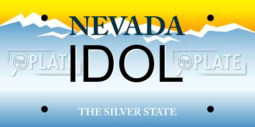 IDOL Nevada License Plate