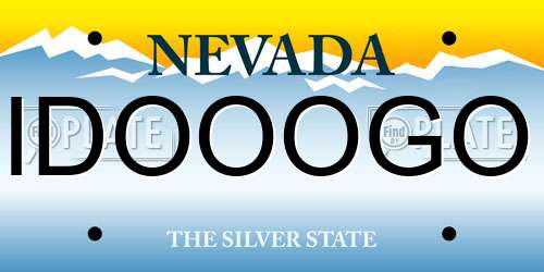 IDOOOGO Nevada License Plate