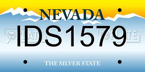IDS1579 Nevada License Plate