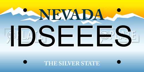 IDSEEES Nevada License Plate