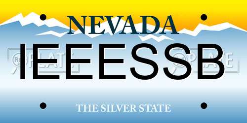 IEEESSB Nevada License Plate