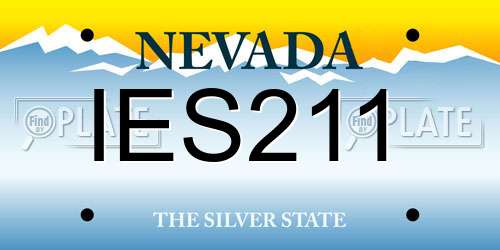 IES211 Nevada License Plate