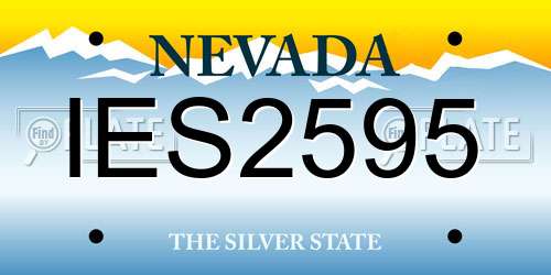 IES2595 Nevada License Plate