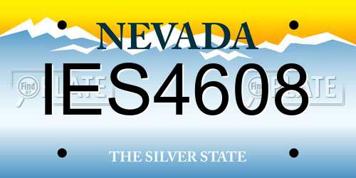 IES4608 Nevada License Plate