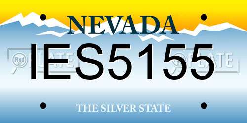 IES5155 Nevada License Plate