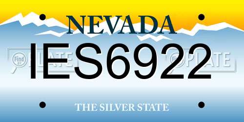 IES6922 Nevada License Plate