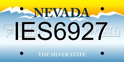 IES6927 Nevada License Plate