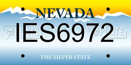 IES6972 Nevada License Plate
