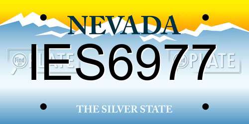 IES6977 Nevada License Plate